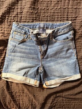 GAP Medium Blue Cuffed Denim Shorts